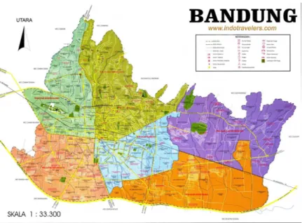 Gambar 3. 4 Map Kota Bandung  (sumber : google ) 