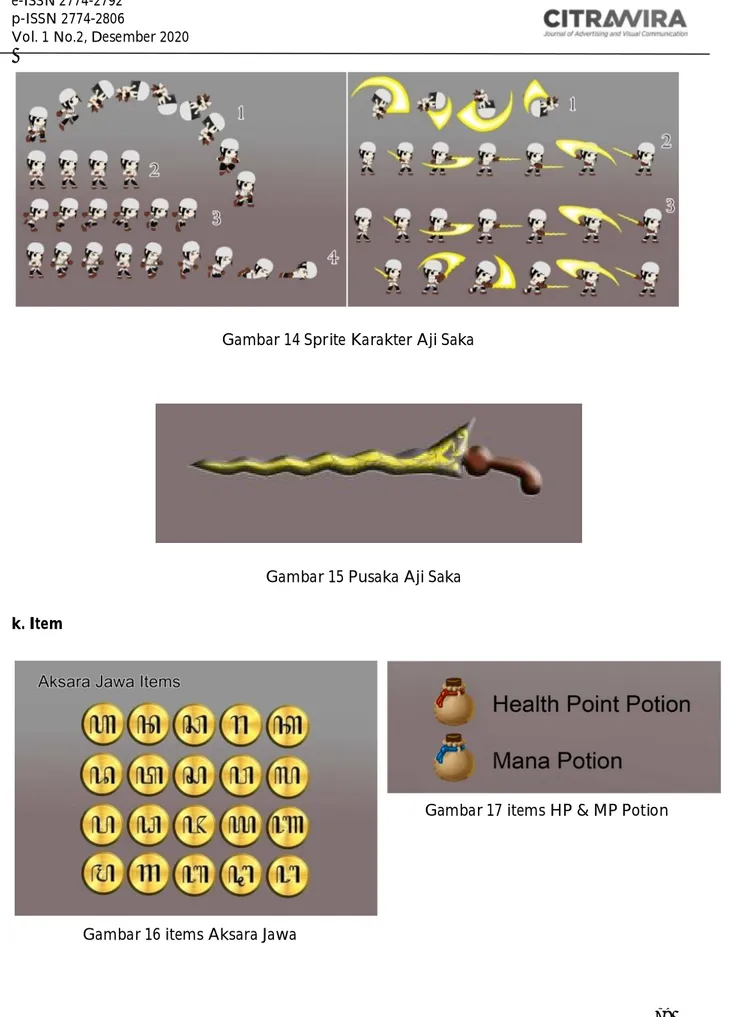 Gambar 17 items HP &amp; MP Potion 