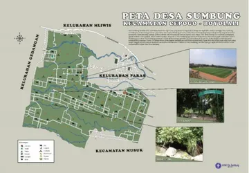 Gambar 1 Peta Desa Sumbung, Kecamatan Cepogo Kabupaten Boyolali 