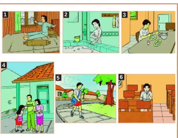 Gambar 1.1 Kegiatan sehari-hari Andi.