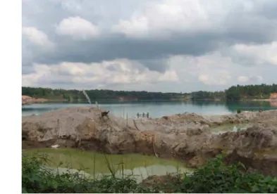 Gambar 3  Kolong Open Pit  Kecamatan Pemali Kabupaten Bangka 