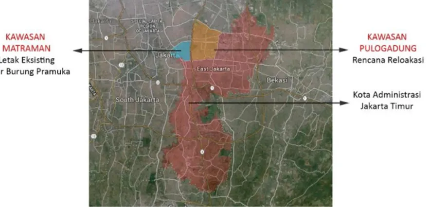 Gambar 2 Peta Satelit Jakarta Timur 