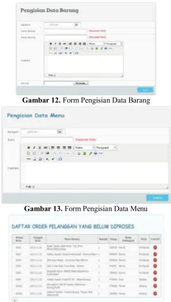 Gambar 12. Form Pengisian Data Barang 