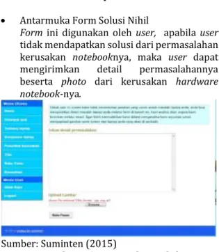Gambar 14. Laporan kerusakan 