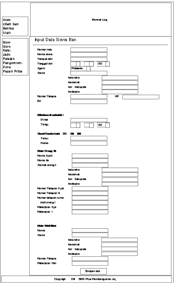 Gambar 3.89 Rancangan Layar Admin Tambah Data Siswa 