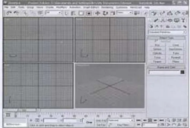 Gambar II.1. Interface 3ds Max 2009  (Sumber : Andhi Dharma, 2010 : 2) 