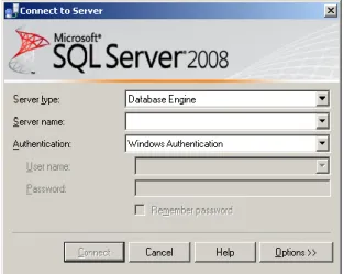 Gambar II.1. SQL Server 2008  Sumber : Wahana Komputer (2008 : 40) 
