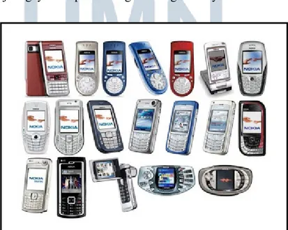Gambar 1.1 Perkembangan Handphone Nokia 