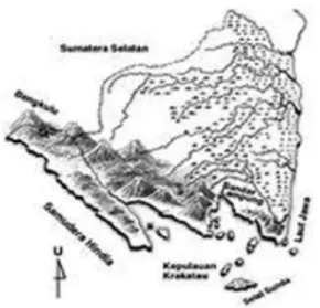 Gambar 7. Peta geografis Propinsi Lampung (Sumber. Atlas Buana Saksono