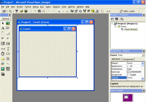 Gambar 2.1 Tampilan Microsoft Visual Basic 6.0  2.4  Microsoft Access 2003 