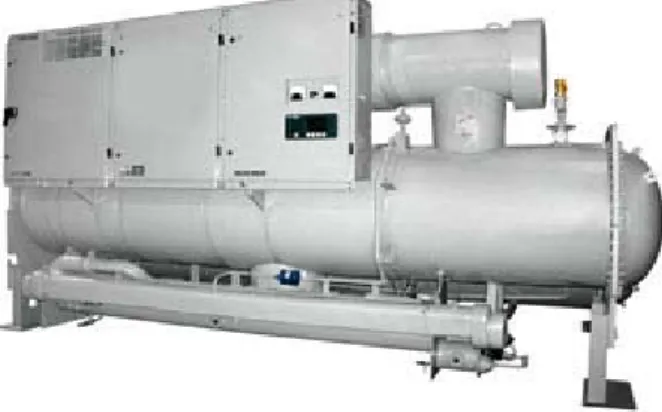 Gambar 2.7. Mesin refrigrasi pendingin air (water cooled chiller)  Sumber : www.ahi-carrier.com.au 