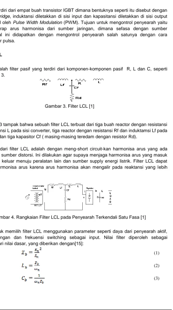 Gambar 3. Filter LCL [1] 