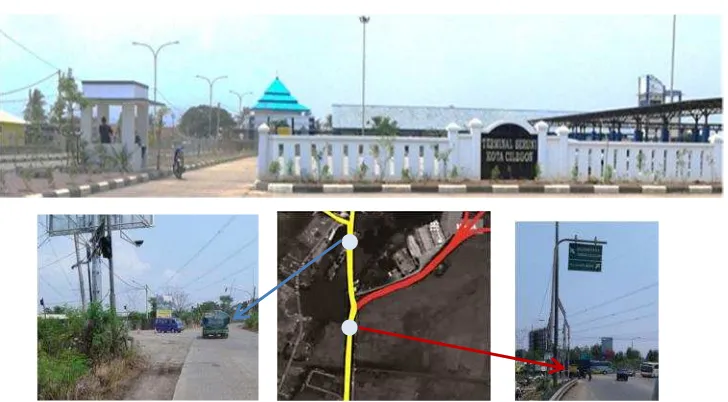 Gambar 1.07 : Area Luar Terminal yang Difungsikan sebagai Perpindahan Moda AngkutanSumber : Google Map dan Dokumentasi Lapangan