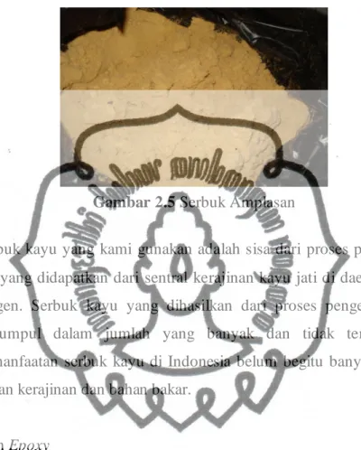 Gambar 2.5 Serbuk Amplasan 
