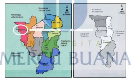 Gambar 3.4. Peta Jakarta selatan dan kecamatan Pesanggrahan  Sumber: jakarta.go.id 