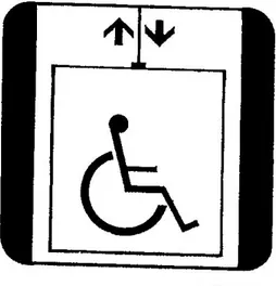 Gambar A.25    Elevator penyandang cacat – Handicapped elevator 