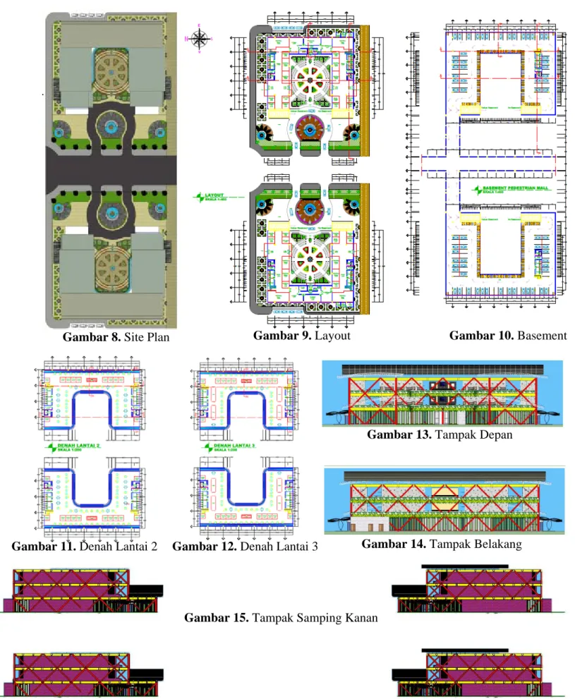 Gambar 10. Basement  Gambar 9. Layout 