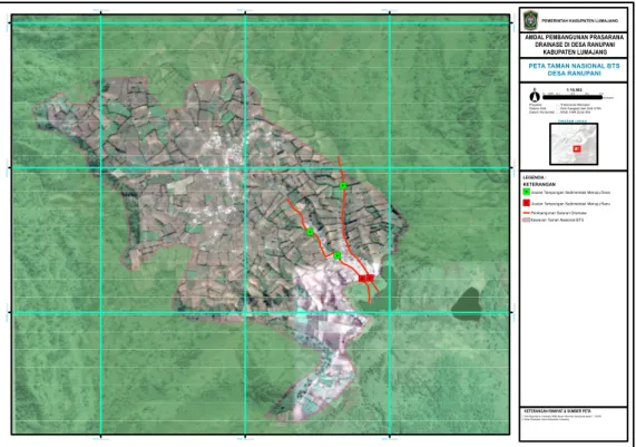 Gambar 3.2 Peta wilayah administrasi Desa Ranupani 