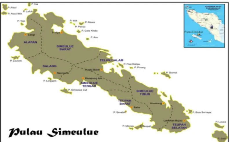 Gambar 2.1  Peta Kabupaten Simeulue 