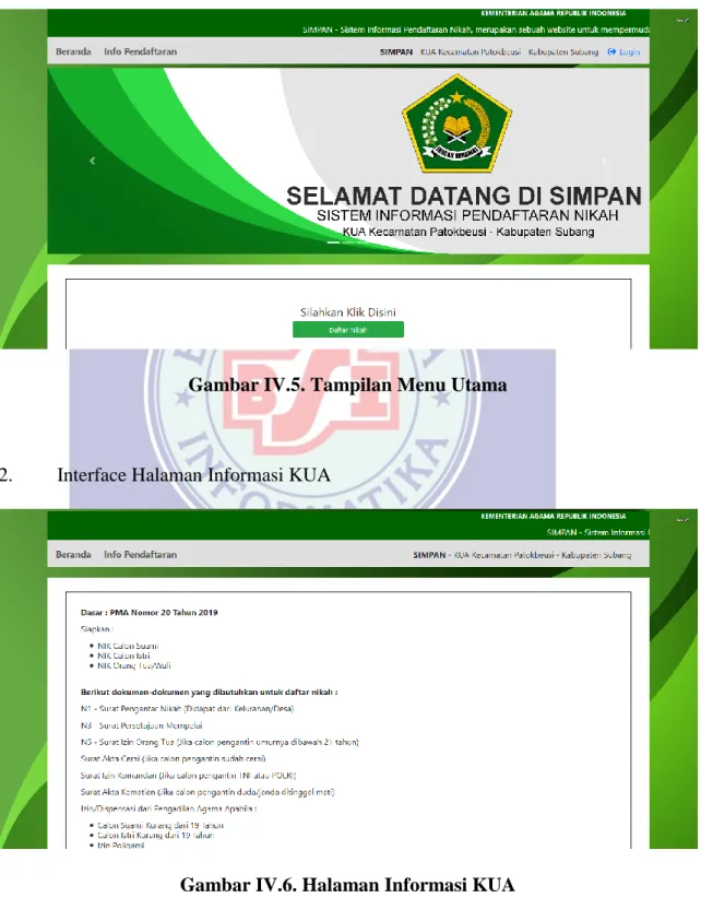 Gambar IV.5. Tampilan Menu Utama 