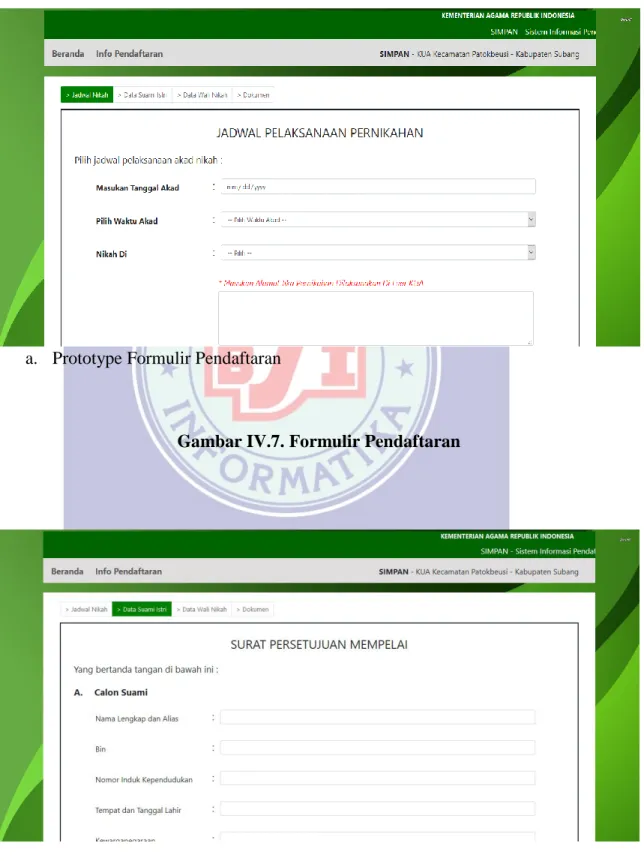 Gambar IV.7. Formulir Pendaftaran 