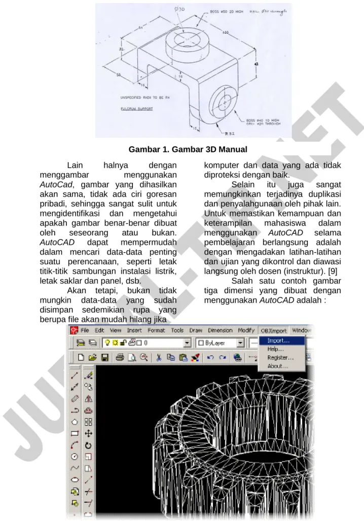 Gambar 2. Gambar 3D Komputerisasi 
