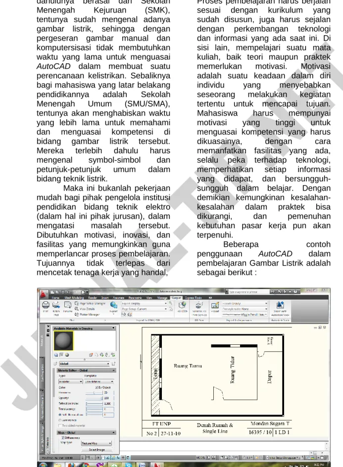 Gambar 3. Gambar Denah Rumah Tinggal 