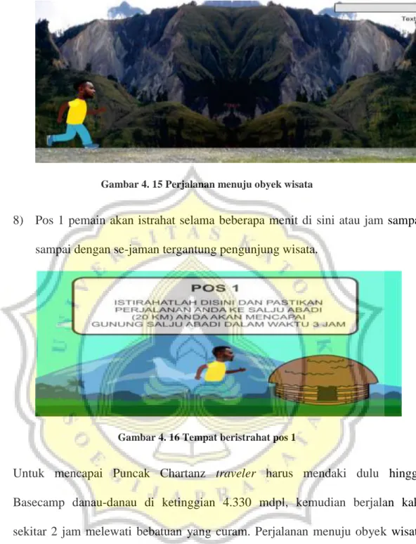 Gambar 4. 15 Perjalanan menuju obyek wisata 