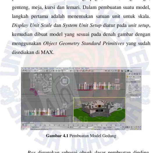Gambar 4.1 Pembuatan Model Gedung 