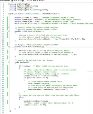 Gambar 5 Script BackToMainMenu. 