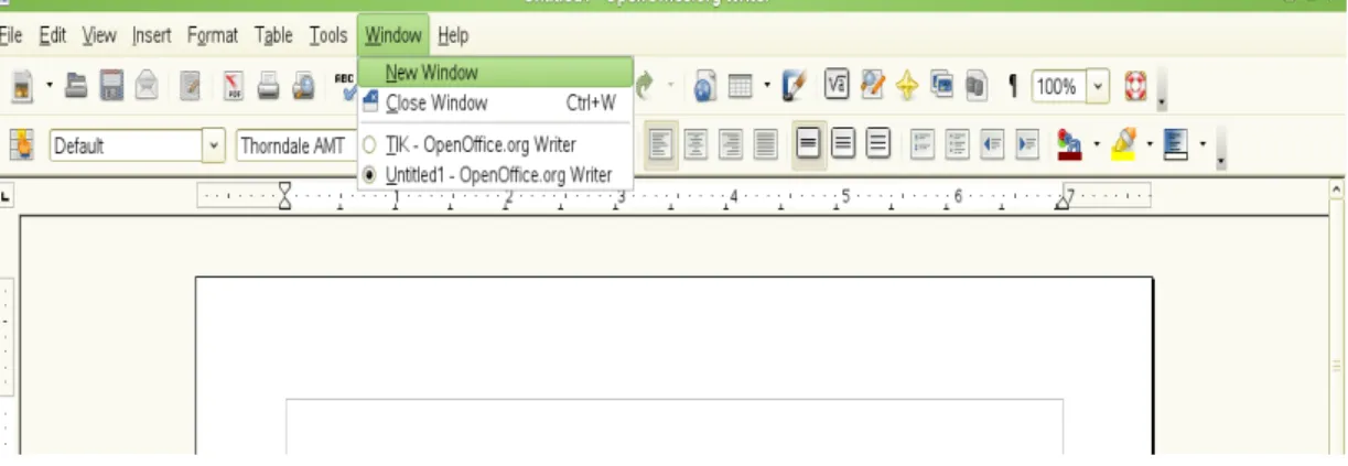 Gambar 1.9 Submenu dari menu Window