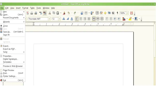 Gambar 1.5 Submenu dari menu File