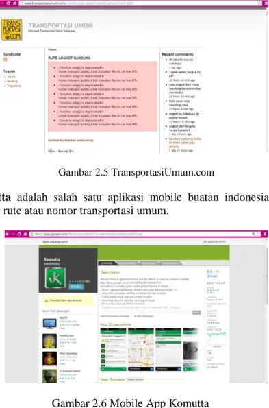 Gambar 2.6 Mobile App Komutta 