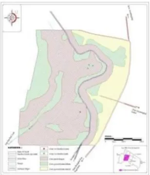 Gambar  12.  Peta  pembagian  zona  kawasan Sumber Air Jeruk dan Maron 