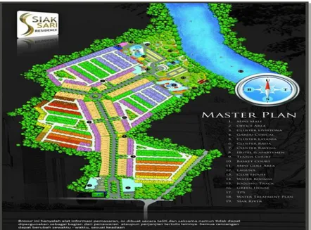 Gambar 2. Master Plan Perumahan Sari Residence 