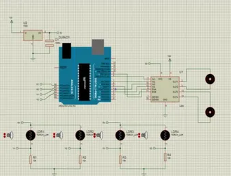 Gambar  2. Desain Rangkaian Arduino  nano ATmega 328 