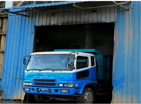 Gambar Lampiran 1. Proses Pengambilan Abu dari Ash Silo menuju Ash  Disposal 