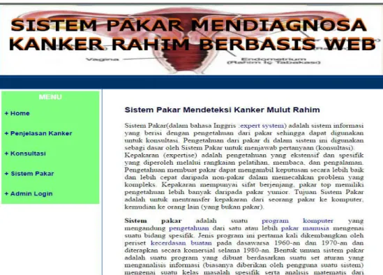 Gambar IV.1 Halaman Menu Utama 