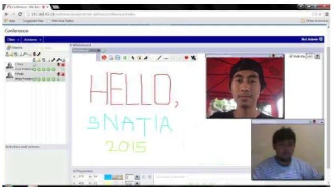 Gambar 9. Tampilan Video Conference 