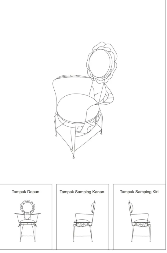 Gambar 43: Desain Kursi Mawar 