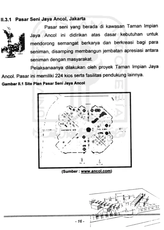 Gambar 11.1 Site Plan Pasar Seni Jaya Ancol