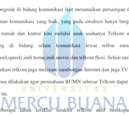 TABEL 4.6 : Tabel Penggambaran Misi PT Telkom Indonesia 