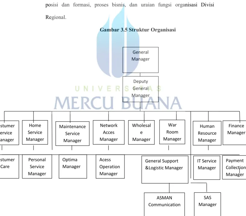 Gambar 3.5 Struktur Organisasi 