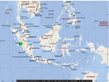 Gambar 1. Lokasi eksplorasi binuang di Pasaman Sumatra Barat (     )     