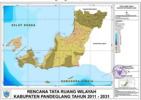 Gambar 3.1 Peta Geologi Kabupaten Pandeglang (Pemerintah Daerah Kabupaten  Pandeglang, 2011) 