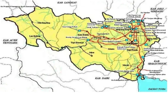 Gambar 4.2  Peta Kabupaten Karo 