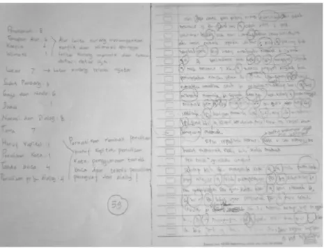 Gambar I:  Hasil tulisan siswa pada pretest (pr-02) 