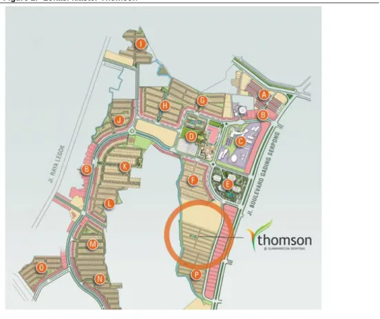 Figure 2:  Lokasi klaster Thomson 