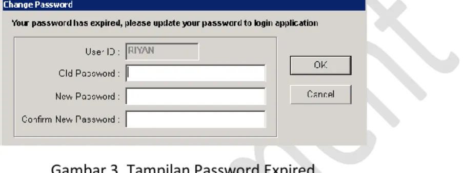Gambar 3. Tampilan Password Expired 