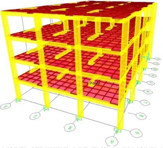 GAMBAR 1. MODEL STRUKTUR 3 DIMENSI DARI MODEL M1 DAN M2 